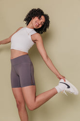 Soleil Shorts - Violet Grey-Araa Active